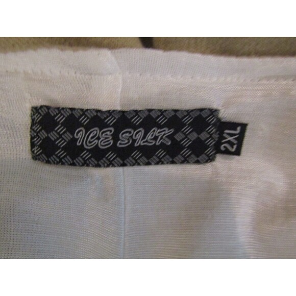 Ice Silk Vintage Dress Boho Long Sleeve Lined Floral Print Womens Size 2XL - Picture 7 of 7